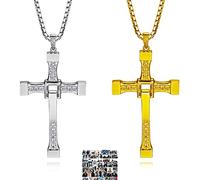 YouU 22 piezas F & Furious Cruz colgante collar pegatina conjunto para fans Cosplay bisutería plata/oro