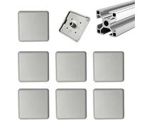 YouU 40x40mm Perfil de Extrusión de Aluminio Europeo Cubierta de Sello Estándar Europeo Gris 35 Piezas