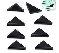 YouU 5mm Protectores de Esquina de plástico Negro Cojín Protector de Esquina de Vidrio con Tres Esquinas 20 piezas