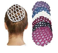 YouU 6 Piezas Redecilla de Pelo Rosa para Moños, Ballet y Danza- Dancewear Ballet