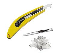 YouU Juego de 2 cortadores acrílicos amarillos de plexiglás para cortar cuchillas, herramienta multiusos con hoja de corte, 10 cuchillas