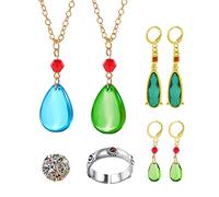 YouU Juego de 25 pendientes de Howl's con forma de gota de agua, diseño de castillo móvil