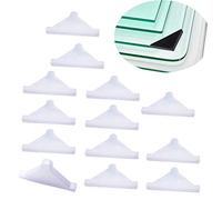 YouU Protectores de esquina - Cojín protector de esquina de mesa de vidrio de triple esquina con forma de 20 piezas (6mm x 70mm)