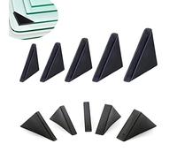 YouU - Protectores de esquina de cristal de 4 mm, 5 mm, 6 mm, 8 mm, 10 mm, forma de cojín de triple esquina para proteger el borde del espejo/vidrio/chapa metálica, 50 unidades
