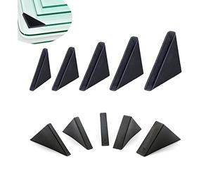 YouU - Protectores de esquina de cristal de 4 mm, 5 mm, 6 mm, 8 mm, 10 mm, forma de cojín de triple esquina para proteger el borde del espejo/vidrio/chapa metálica, 50 unidades