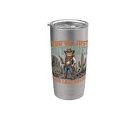 You've Just Buttered Your Last Biscuit Western Cat Cowboy Vaso térmico de acero inoxidable de doble pared