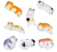 YouXiaor 8PCS Soportes para Palillos de Cerámica Palillos De Cerámica Soporte Reutilizables Palillos Titular Resto Set Clásico Estilo para Cuchillo Tenedor Cuchara Sushi Palillos Resto