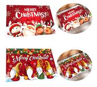 YouXiaor Felpudo Navidad, 2PCS Alfombras Navidad,Lavables Absorbente Antideslizante Felpudos Navideño Navidad Tapete de Puerta para Salón Baño Cocina Welcome Felpudo de Puerta
