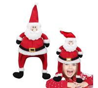 YouXiaor Gorros de Papa Noel, Gorro de Navidad Sombreros de Santa Claus Novedoso Juego de Gorros Navideños Gorro de Papá Noel Felpa Suave Sombrero Gorro de Navidad para Adultos Niño