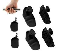 YouXiaor Guantes Gimnasio, Empuñaduras de Silicona, Fitness/Entrenamiento de Fuerza/Levantamiento de Pesas/Culturismo/Elevación de Hombros/Rotación de Barras/Remo de Pie, Unisex Adulto, Negro