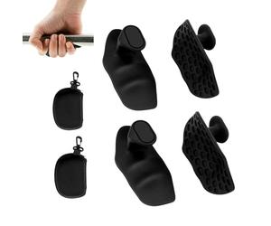 YouXiaor Guantes Gimnasio, Empuñaduras de Silicona, Fitness/Entrenamiento de Fuerza/Levantamiento de Pesas/Culturismo/Elevación de Hombros/Rotación de Barras/Remo de Pie, Unisex Adulto, Negro