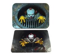 YouXiaor Halloween Payaso Puerta Mat, 2PCS Felpudos de Payaso Terrorífico en 3D Felpudo de Terror Divertido Alfombra Tapete Temático Payaso Espeluznante Scary Sewer Clown Doormat Decoración Halloween