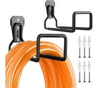 YouXiaor Soporte para Manguera de Jardin, 2 Piezas Soporte de Pared para Manguera de JardíN Colgador de manguera de jardín Carretes de Manguera de Metal Gancho de Manguera para Manguera de JardíN