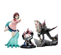 Youxy Figuras de anime Ayase Momo y Okarun Figura Turbo Granny Action Figure PVC Battle Modelo Estatua Colecciones Regalos Decoración de Escritorio