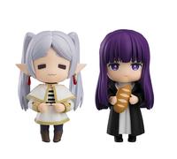 Youxy Frieren und Fernan Figure Anime Mobile Figurine Cute Version Statue Interchangeable Accessories Figura de Acción Decoración Regalo 10 cm