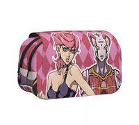 Youxy Joseph Joestar - Estuche para lápices, diseño de anime Dio Brando/Star Platinum, bolsa de papelería de gran capacidad, suministros de vuelta a la escuela para niñas y niños, Tipo 13, Estuche