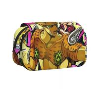 Youxy Joseph Joestar - Estuche para lápices, diseño de anime Dio Brando/Star Platinum, bolsa de papelería de gran capacidad, suministros de vuelta a la escuela para niñas y niños, tipo 5, Estuche para
