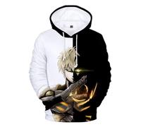 Youxy Saitama Sudadera con capucha Anime Genos Sudadera de Manga Larga Estampado 3D. Moda Ocio Streetwear Sudadera con Capucha para Mujer Hombre XXS-4XL