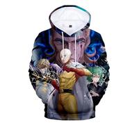 Youxy Saitama Sudadera con capucha Anime Genos Sudadera de Manga Larga Estampado 3D. Moda Ocio Streetwear Sudadera con Capucha para Mujer Hombre XXS-4XL