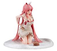 Youxy White Rabbit Rosu Anime Figura Kneeling Maid Outfit Estilo Kawaii Ilustración Estatua 16CM PVC Coleccionable Regalos para Amigo