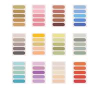 YOUYAYA 1200 Piezas Marcadores Adhesivos,12 Set Notas Adhesivas Índices Pestañas Sticky Tabs para Libros y Carpetas,notas adhesivas para marcar y resaltar páginas, reposicionables