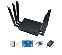 youyeetoo Banana Pi BPI-R4 WiFi 7 Router placa de desarrollo, 4/8 GB de RAM, 8 GB eMMC, chip MediaTek MT7988A, 2 ranuras SFP de 10 GB, 4 puertos de red Gbe (con paquete Wi-Fi 7+4G LTE, 8 GB de RAM, 8