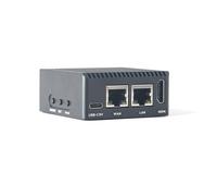 youyeetoo FriendlyElec NanoPi R3S-LTS Mini Router, 1/2 GB LPDDR4, 0/32 GB eMMC, RK3566 Soc, OpenWRT con Dual Gbps Ethernet, para IOT NAS Smart Home Gateway (1 GB de RAM, no eMMC, sin fuente de
