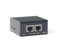 youyeetoo FriendlyElec NanoPi R76S Router Development Board | RK3576 8-Core 2.2GHz | 2X 2.5G Ethernet | 6 Tops NPU | Ranura M.2 y USB 3.2 | IoT/Linux/Android (4GB RAM - 64GB eMMC, sin fuente de