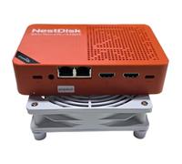 youyeetoo Nest Disk NAS & Mini PC con Intel N150-4-Bay NVMe de hasta 16 TB, 12 GB DDR5 RAM, Dual 2,5 GbE/WiFi 6, 3 salidas 4K, OMV preinstalado para el hogar/la oficina (12 GB + 64 GB (eMMC), naranja