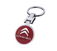 YOUYIFFF Llaveros de Coche para Citroen SpaceTourer XL 2024-, Llavero Colgante Llavero Coche Llaveros Metal Antioxidante Accesorios Coche,A