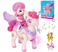 YOUYIKE Juguete Bebe 1 año, Interactivo Tummy Time con Música Luz, Regalos Bebe Montessori Guarderia Sensoriales para 1 2 3 4 5 6 año Niños y Niñas (Unicornio)