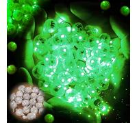YOUYIKE Mini LED Globos Luces, Redondo Verde Miniatura Bola Brillante para Farolillos de Papel Bolas de Navidad Mesa Fiesta Cumpleaños Boda