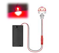 YOUYIKE Mini Luces LED para Maquetas, DIY Miniature House Mini Lampara Luz LED Luces Pequeñas para Casa de Muñecas Manualidades Hechas a Mano Modelos en Miniatura (Rojo)