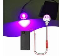 YOUYIKE Mini Luces LED para Maquetas, DIY Miniature House Mini Lampara Luz LED Luces Pequeñas para Casa de Muñecas Manualidades Hechas a Mano Modelos en Miniatura (Morado)