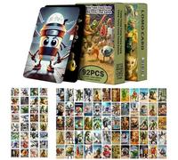 YOUYIKE - Tarjetas coleccionables de Tung Sahur de estilo italiano Brainrot 60 tarjetas únicas y 32 pegatinas, niños, adolescentes y fiestas (B)