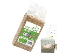 Youyjiu Cacha para hámster,Cama natural para Gerbo con control de olores | Sustrato para Terrario Gerbille Ratón Erizo Hurón Conejo Gallina Chinchilla Interior Exterior