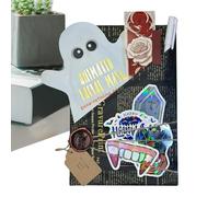 Youyjiu de Citas con un Libro de Brujas de Halloween | Libro de Misterio,Accesorios Lectura Fantasma Murciélago Fiesta para Mujeres Hombres Adolescentes