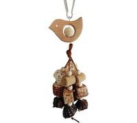 Youyjiu Parakeet Chew Toys, Natural Wooden Bird Cage Toys, Hanging Chew Accessories for Cockatiel, Sun Conure, Lovebird, Small to Medium-Sized Macaws, 10,63 x 2,76 x 1,57 pulgadas
