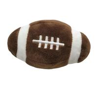 Youyjiu Plush Squeaky Dog, Toy Balls, Interactive Chew Toy Small Dogs, Funny Squeaking Ball, Soft Chew Toys for Puppies, Indoor Plays, Outdoor Fun, 16 x 10 cm Brown