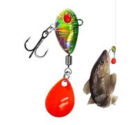 Youyjiu Señuelos para Black Bass | Señuelos Spinner con anzuelo para agua salada | Equipo de en río Lago Mar Agua Dulce Kayak Camping Supervivencia Exterior