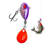 Youyjiu Señuelos Spinner para la del negro bajo, señuelo spinner con anzuelo - Equipo de para Black Bass de agua dulce Kayak Mar Color Negro supervivencia Lago camping orilla río