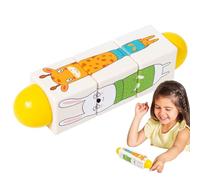 Youyjiu Wooden Rotating Puzzle Blocks Toy, Educational Building Game for Toddler, Preschool Learning Toy for Boys and Girls, Classroom Motor Skill Development Fun, 6,69 x 1,69 x 1,69 pulgadas