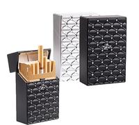 YouYuer 2PCS Pitilleras para Cigarrillos Mujer Hombre,Estuche de Cigarrillos de Plastico Caja de Cigarrillos Caja Funda Cubierta Portátil de Cigarrillos para Hombre y Mujer (20 Cigarrillos)