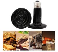 YouYuer Bombilla Calor para Reptiles,2PCS Bombilla de Ceramica Reptil Infrarrojo Mascota Lámpara De Luz Calor Lampara para Lagarto,Tortuga,Serpiente,Lagartos,Pollo (100W)