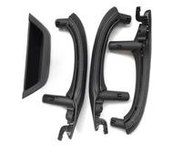 YOUZKA Cambia piezas Tirador De Puerta Interior LHD RHD Con Cubierta Cuero, Juego Completo Para X3 X4 F25 F26 2010 2011 2012-2016(LHD Black)