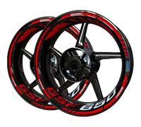 YOUZKA Stickers Pegatina para Rueda De Motocicleta, Pegatina De Protección Reflectante para Borde Interior, Película Decorativa para Suzuki GSF650 GSF 650 Bandit(Color3)