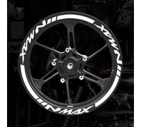 YOUZKA Stickers Pegatina para Rueda de Motocicleta, Pegatina de Raya para llanta de Carreras, Accesorios de decoración para Motocicleta Y&amaha NMAX N MAX n-MAX 155 125(Color10)