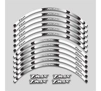 YOUZKA Stickers Pegatinas De Llanta De 15 Pulgadas, Pegatina para Motocicleta, Kit De Rayas Reflectantes para Rueda para Y&amaha T MAX TMAX 500 530 TMAX500 TMAX530(Color16)