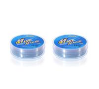 YOUZMY 2 Piezas Hilo de Pescar 100M Hilo de Pesca de Nailón Transparente Resistente al Desgarro, Hilo de Pescar Extra Fuerte (6.0 + 8.0)