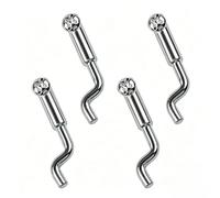 YOUZMY 4 piezas extremos de cable Bowden en forma de Z,terminales universales de cable de gas en Z con rosca para cortacésped,kart,mini moto,herramientas jardín para cables de gas y freno de 2-2,5 mm
